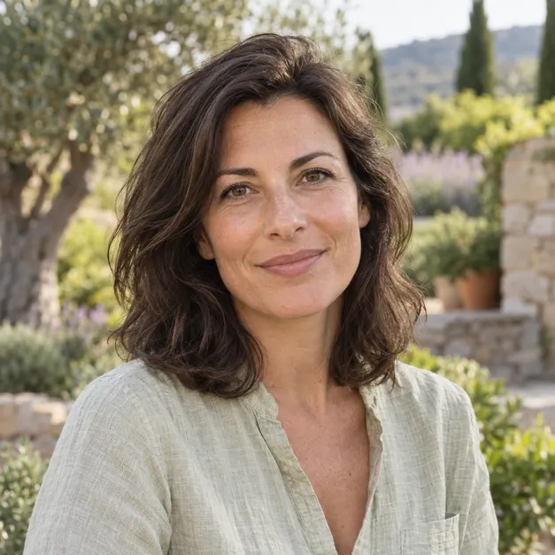 Portrait utilisé pour la signature éditoriale Lucie Veyrac